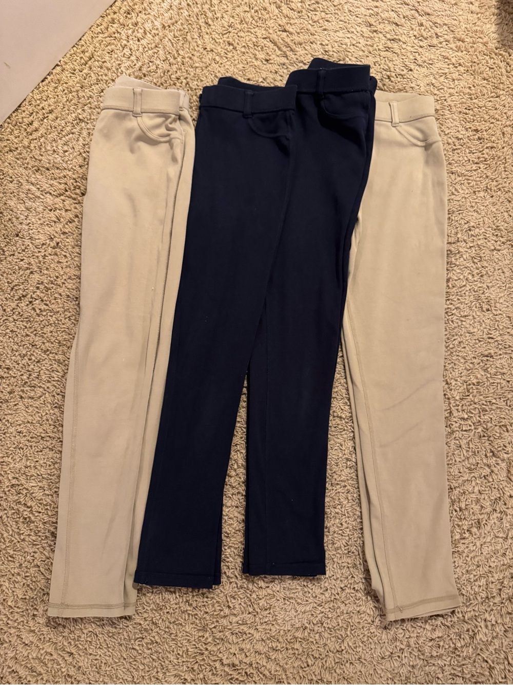 Kids School Uniform Stretch Pull-On Pants - Navy and Khaki